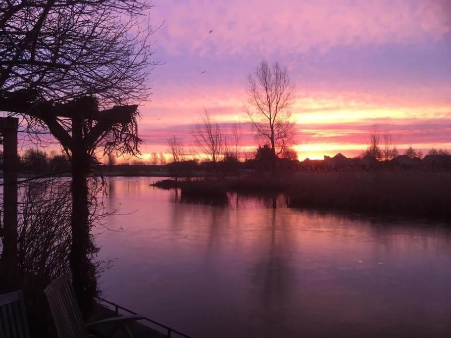 Vila Gezellige Pipo Met Grote Schommel Aan Het Water Medemblik Exteriér fotografie