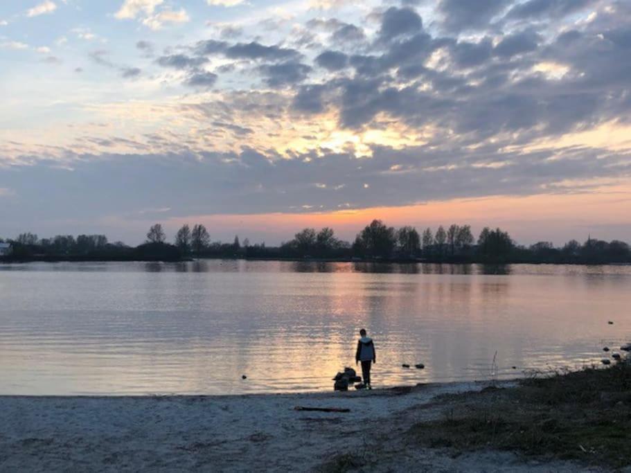 Vila Gezellige Pipo Met Grote Schommel Aan Het Water Medemblik Exteriér fotografie